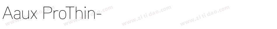Aaux ProThin字体转换